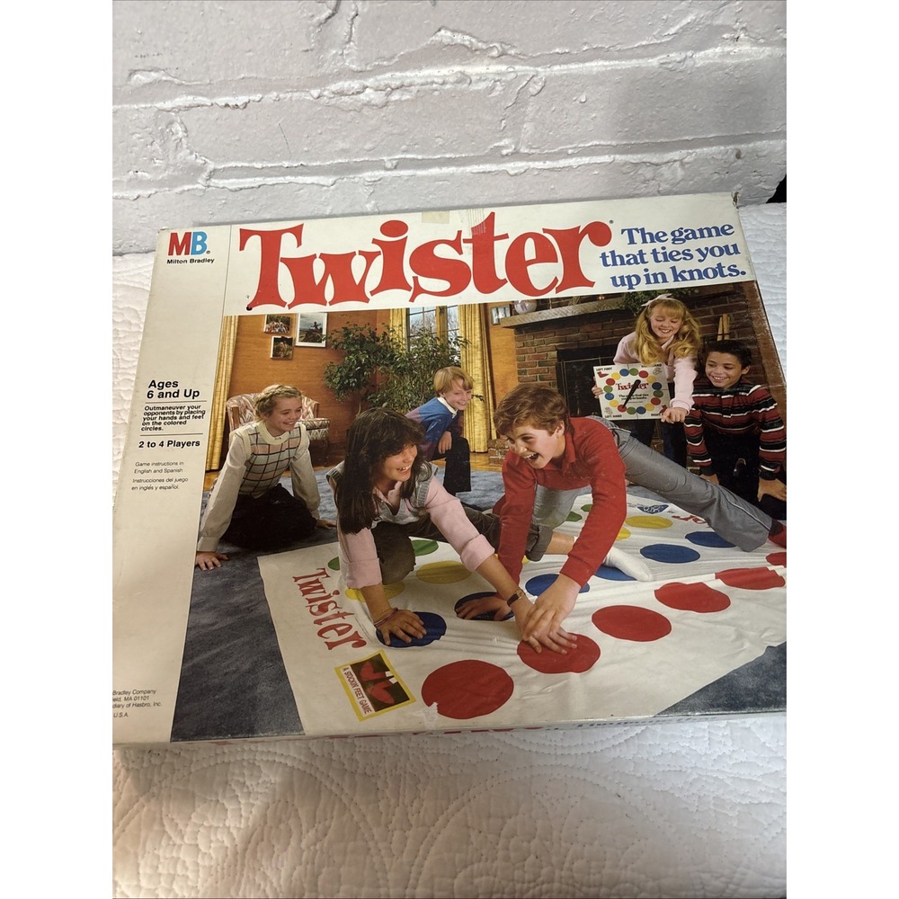 Vintage 1993 Twister Game By Milton Bradley Made In The Usa‎ Excellent Used